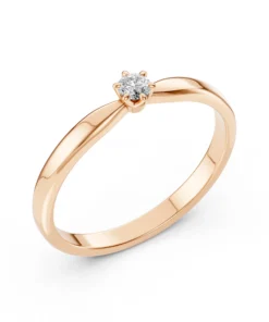 Solitaire Ring (Round), 0.1 ct — 101-10040(3.0) - Image 7