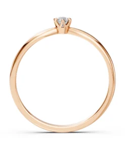 Solitaire Ring (Round), 0.1 ct — 101-10040(3.0) - Image 8