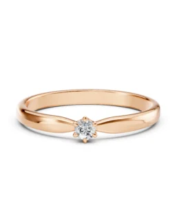 Solitaire Ring (Round), 0.1 ct — 101-10040(3.0) - Image 9