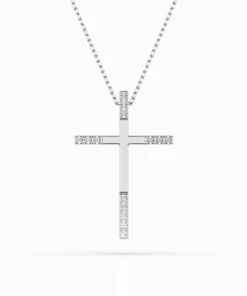 Minimalism Necklace (Round), 0.08 ct — 104-10016