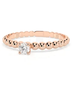 Solitaire Ring (Round), 0.06 ct — 101-10039(2.5) - Image 9