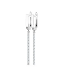 Alternative view of Minimalism Earring, 0.24 ct — 102-10129/1