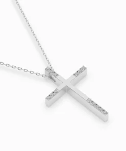 Minimalism Necklace (Round), 0.08 ct — 104-10016 - Image 3