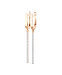 Minimalism Earring, 0.24 ct — 102-10129/1 - Image 8