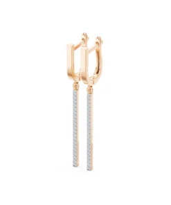 Minimalism Earring, 0.24 ct — 102-10129/1 - Image 9