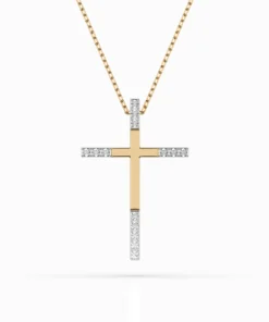 Minimalism Necklace (Round), 0.08 ct — 104-10016 - Image 4