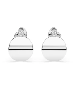 Minimalism Earring (Round), 0.04 ct — 102-10067