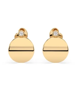 Minimalism Earring (Round), 0.04 ct — 102-10067 - Image 4