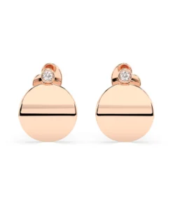 Minimalism Earring (Round), 0.04 ct — 102-10067 - Image 7