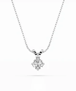 Solitaire Necklace (Round), 0.3 ct — 104-10037(4.2)