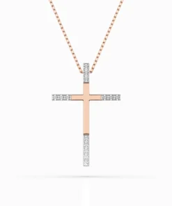 Minimalism Necklace (Round), 0.08 ct — 104-10016 - Image 7