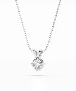 Alternative view of Solitaire Necklace (Round), 0.3 ct — 104-10037(4.2)