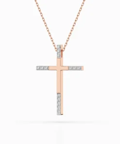 Minimalism Necklace (Round), 0.08 ct — 104-10016 - Image 8