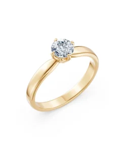 Solitaire Ring, 0.45 ct — 101-10041(4.8) - Image 4