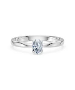 Solitaire Ring, 0.3 ct — 101-10194(0.30)OV - Image 3