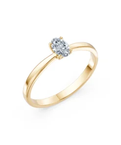Solitaire Ring, 0.3 ct — 101-10194(0.30)OV - Image 4