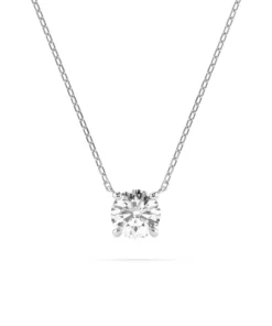 Solitaire Necklace (Round), 0.4 ct — 104-10040(4.7)