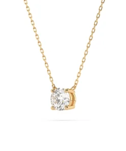 Solitaire Necklace (Round), 0.4 ct — 104-10040(4.7) - Image 5