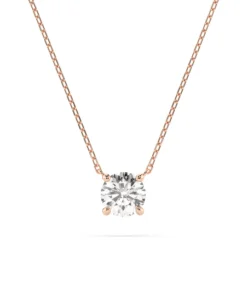 Solitaire Necklace (Round), 0.4 ct — 104-10040(4.7) - Image 7