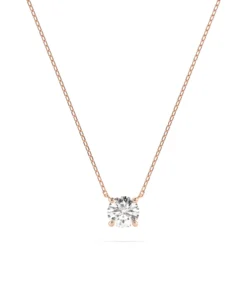 Solitaire Necklace (Round), 0.4 ct — 104-10040(4.7) - Image 9