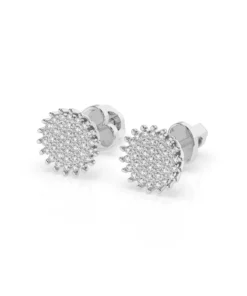 Alternative view of Illusion Earring (Round), 0.3 ct — 102-10171