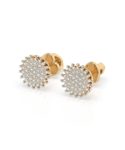 Illusion Earring (Round), 0.3 ct — 102-10171 - Image 5