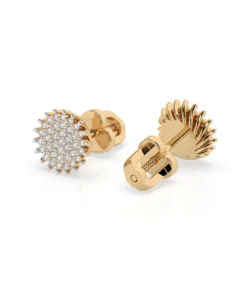 Illusion Earring (Round), 0.3 ct — 102-10171 - Image 6