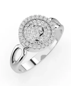 Illusion Ring (Round), 0.15 ct — 101-10073