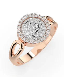 Illusion Ring (Round), 0.15 ct — 101-10073 - Image 7