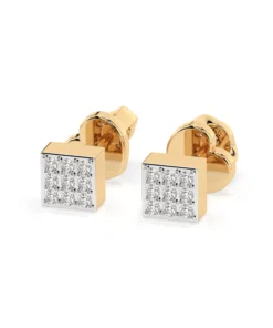 Illusion Earring (Round), 0.11 ct — 102-10063 - Image 6