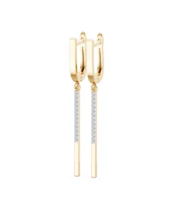 Minimalism Earring, 0.14 ct — 102-10129/6 - Image 5
