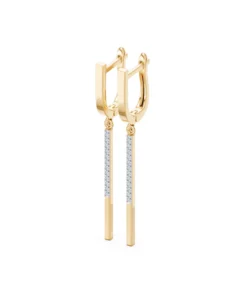 Minimalism Earring, 0.14 ct — 102-10129/6 - Image 6