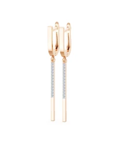 Minimalism Earring, 0.14 ct — 102-10129/6 - Image 8