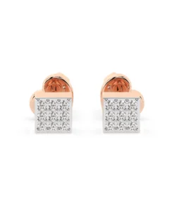 Illusion Earring (Round), 0.11 ct — 102-10063 - Image 7