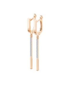 Minimalism Earring, 0.14 ct — 102-10129/6 - Image 9
