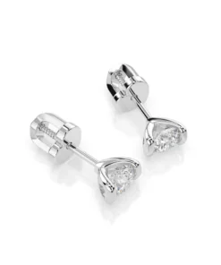 Solitaire Butterfly Earring (Round), 0.4 ct — 102-10016(3.7) - Image 3