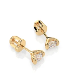 Solitaire Butterfly Earring (Round), 0.4 ct — 102-10016(3.7) - Image 6