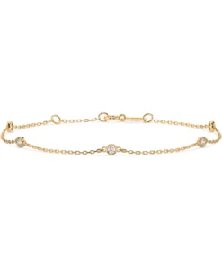Minimalism Bracelet (Round), 0.14 ct — 105-10008/5(1.9) - Image 4