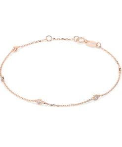 Minimalism Bracelet (Round), 0.14 ct — 105-10008/5(1.9) - Image 9