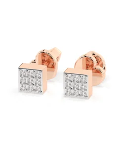 Illusion Earring (Round), 0.11 ct — 102-10063 - Image 9