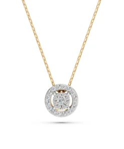 Illusion Necklace (Round), 0.03 ct — 104-10002(2.0) - Image 4