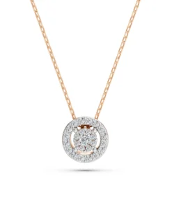 Illusion Necklace (Round), 0.03 ct — 104-10002(2.0) - Image 7