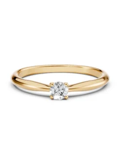Solitaire Ring (Round), 0.2 ct — 101-10021(3.7) - Image 6