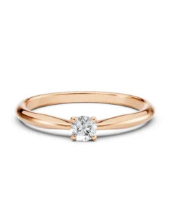 Solitaire Ring (Round), 0.2 ct — 101-10021(3.7) - Image 9