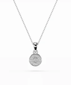 Illusion Necklace (Round), 0.01 ct — 104-10032