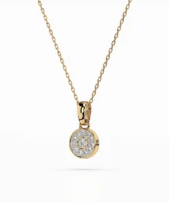 Illusion Necklace (Round), 0.01 ct — 104-10032 - Image 5