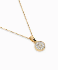 Illusion Necklace (Round), 0.01 ct — 104-10032 - Image 6