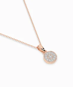 Illusion Necklace (Round), 0.01 ct — 104-10032 - Image 9