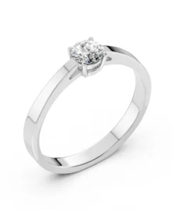 Solitaire Ring (Round), 0.45 ct — 101-10012/1(4.8)