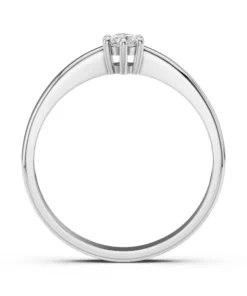 Alternative view of Solitaire Ring (Round), 0.15 ct — 101-10151(3.4)